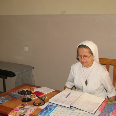 S. Maksymilla przy pracy